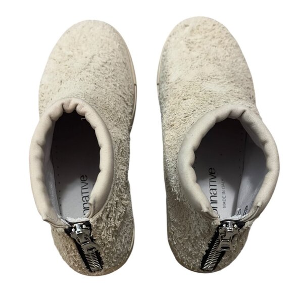 Nonnative Traveler Trainer Sneaker Boot US Size 8 Rough Italian Leather Ivory - Picture 6 of 10